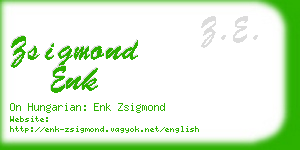 zsigmond enk business card